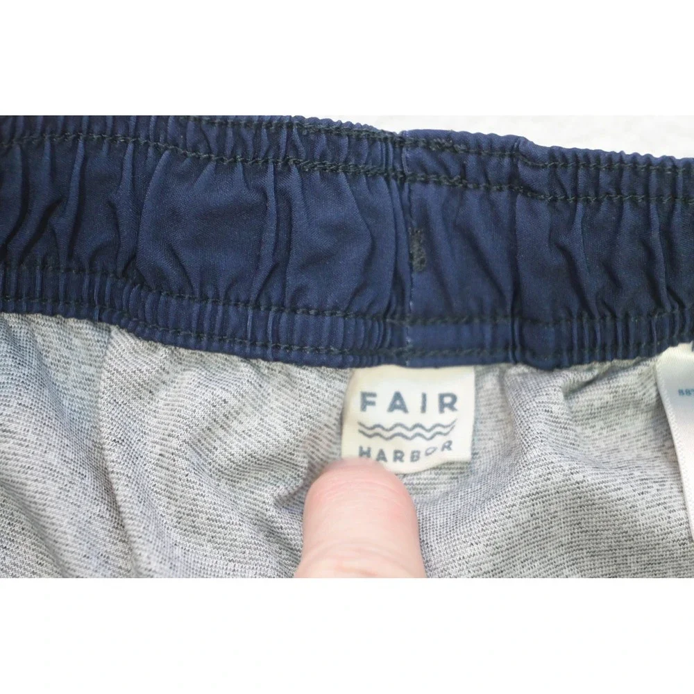 Fair Harbor Swim Shorts‎ Mens XL Navy Blue Palm Floral Board Trunks Lined